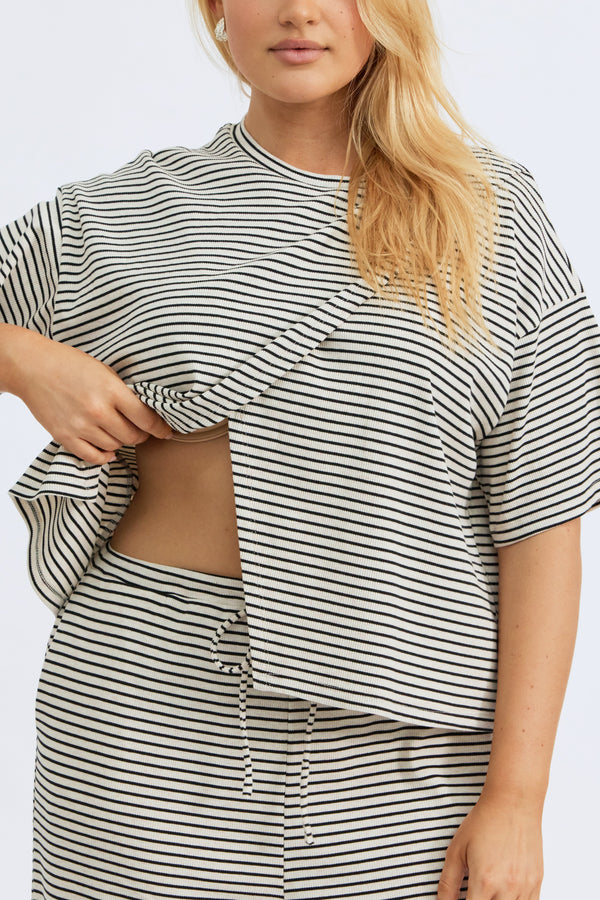 Stylish Nursing Wrap Top